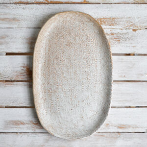Large Organic Stoneware Serving Platter