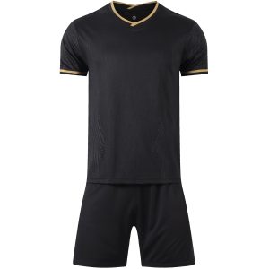 El Catalan Black SS Complete Soccer Uniform Kit